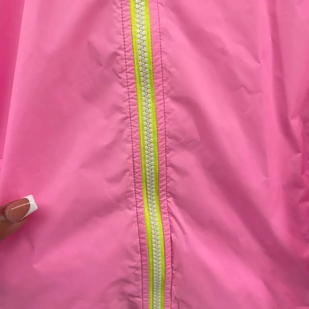 London Fog Girls Pink Hooded Packable Lightweight Water Resistant Jacket Size 7